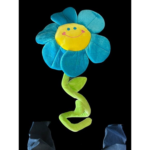 Plush Daisy Sun Flower with Bendable Stems Smile Face Stuffed Toy Home Decor US - Picture 8 of 8